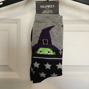 Halloween Crew Sock Shoe Size 4-10 New
